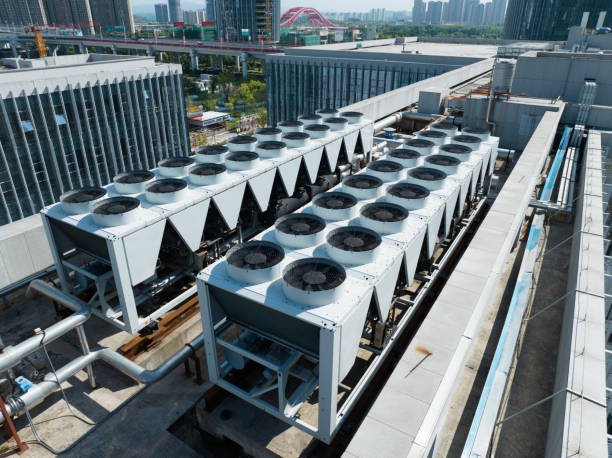 Building roof air conditioner outdoor unit